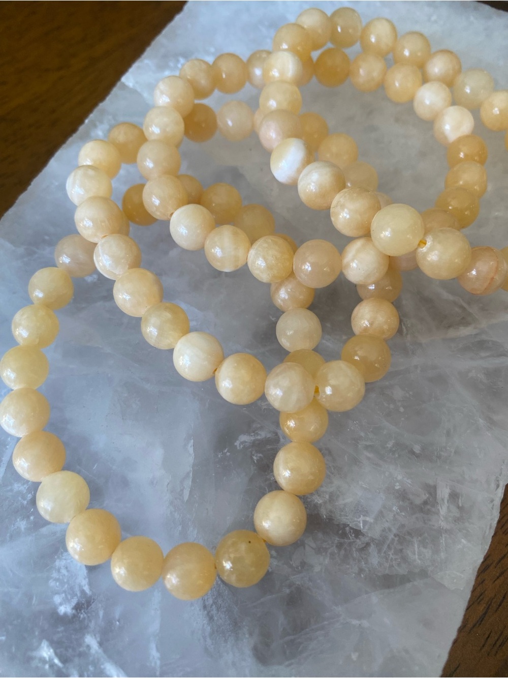 🍯✨ HONEY CALCITE CRYSTAL BRACELETS ✨🍯